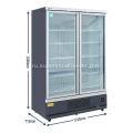 Коммерческая вертикальная стеклянная дверь холодильник морозильник